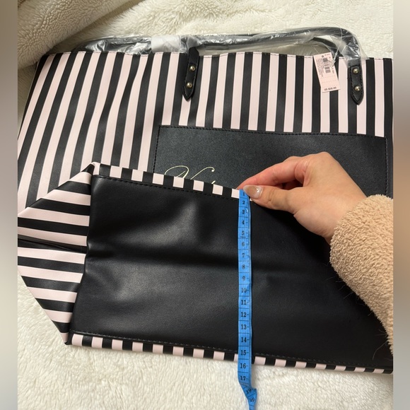 Victoria’s Secret Striped Logo Tote - Picture 8 of 8